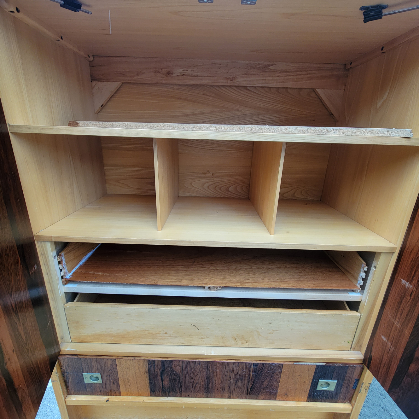 Vintage MCM Wood Chest - photo 2