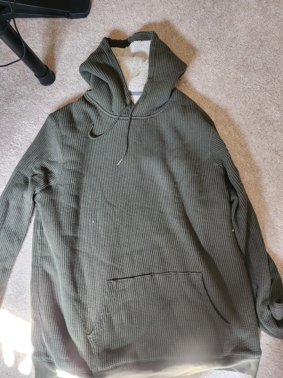 Men's Waffle Knit Thermal Lined Hoodie thumbnail