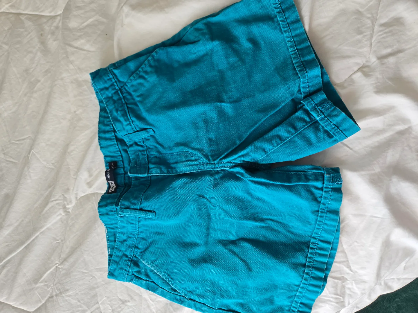 Levi's Teal Midi Shorts - Size 14 thumbnail