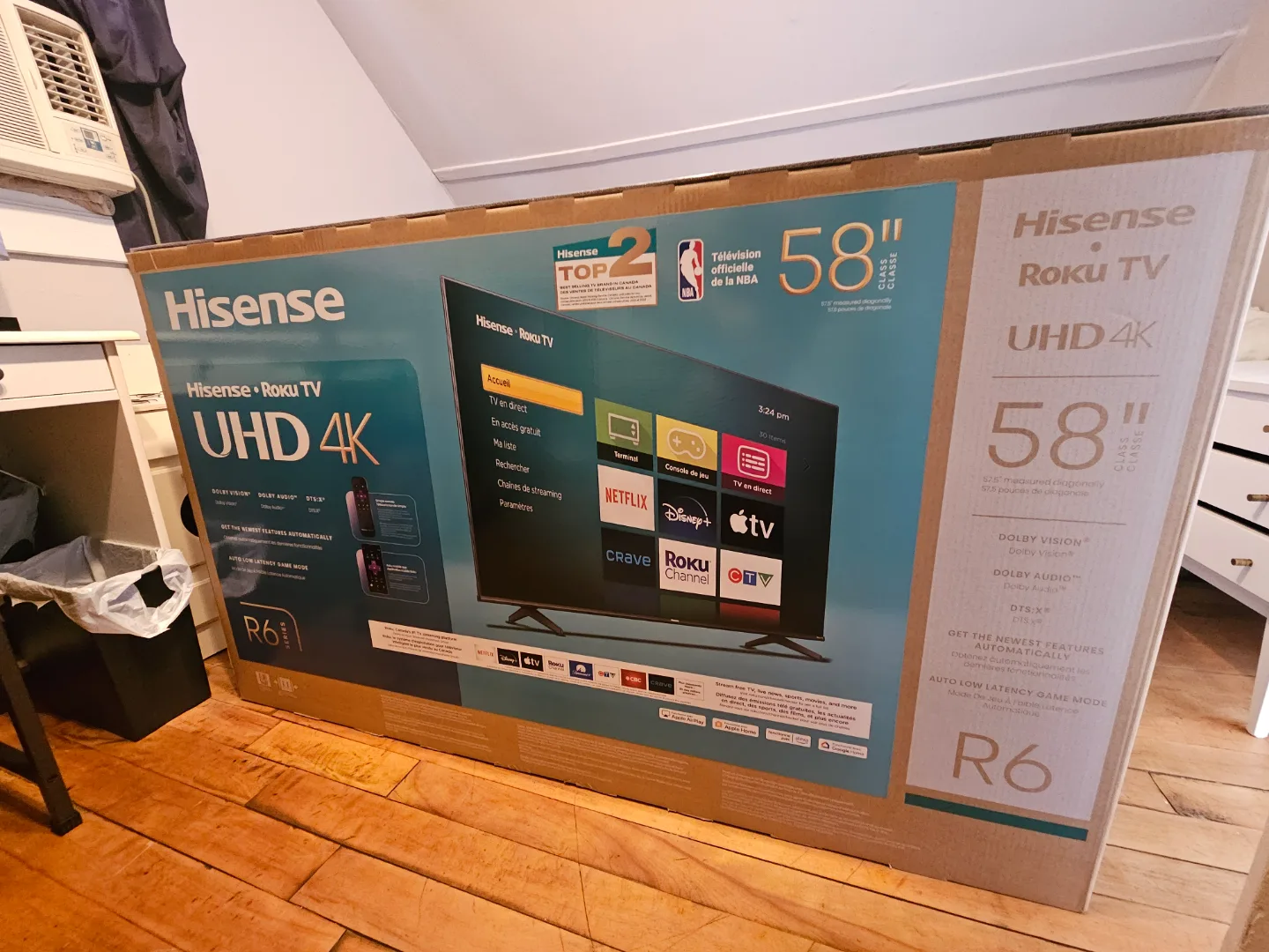 Brand New Hisense R6 4k UHD 58" Smart/Roku TV thumbnail