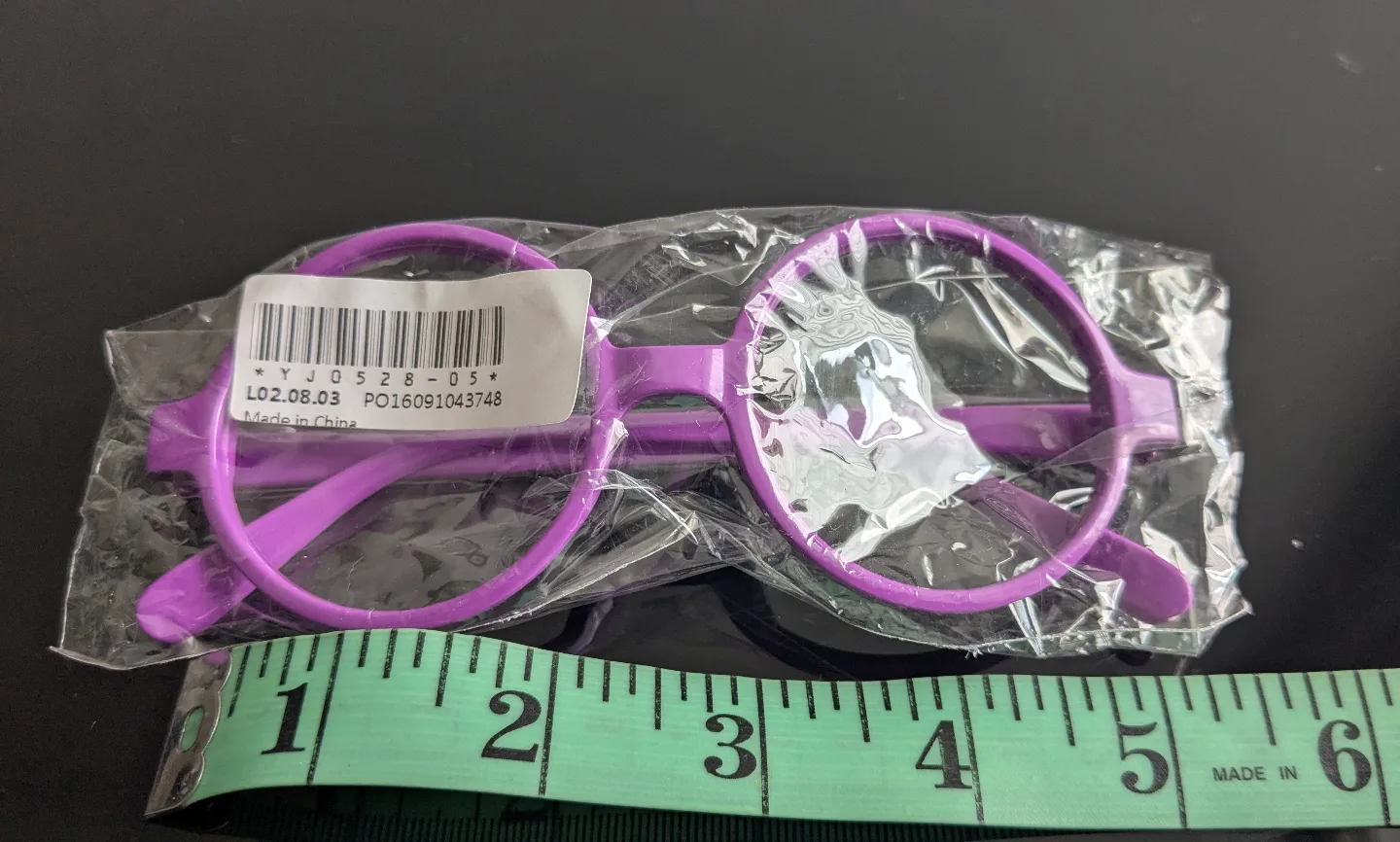🏒FREE New Purple Costume Round Glasses without lenses #freecycle image indicator(4)