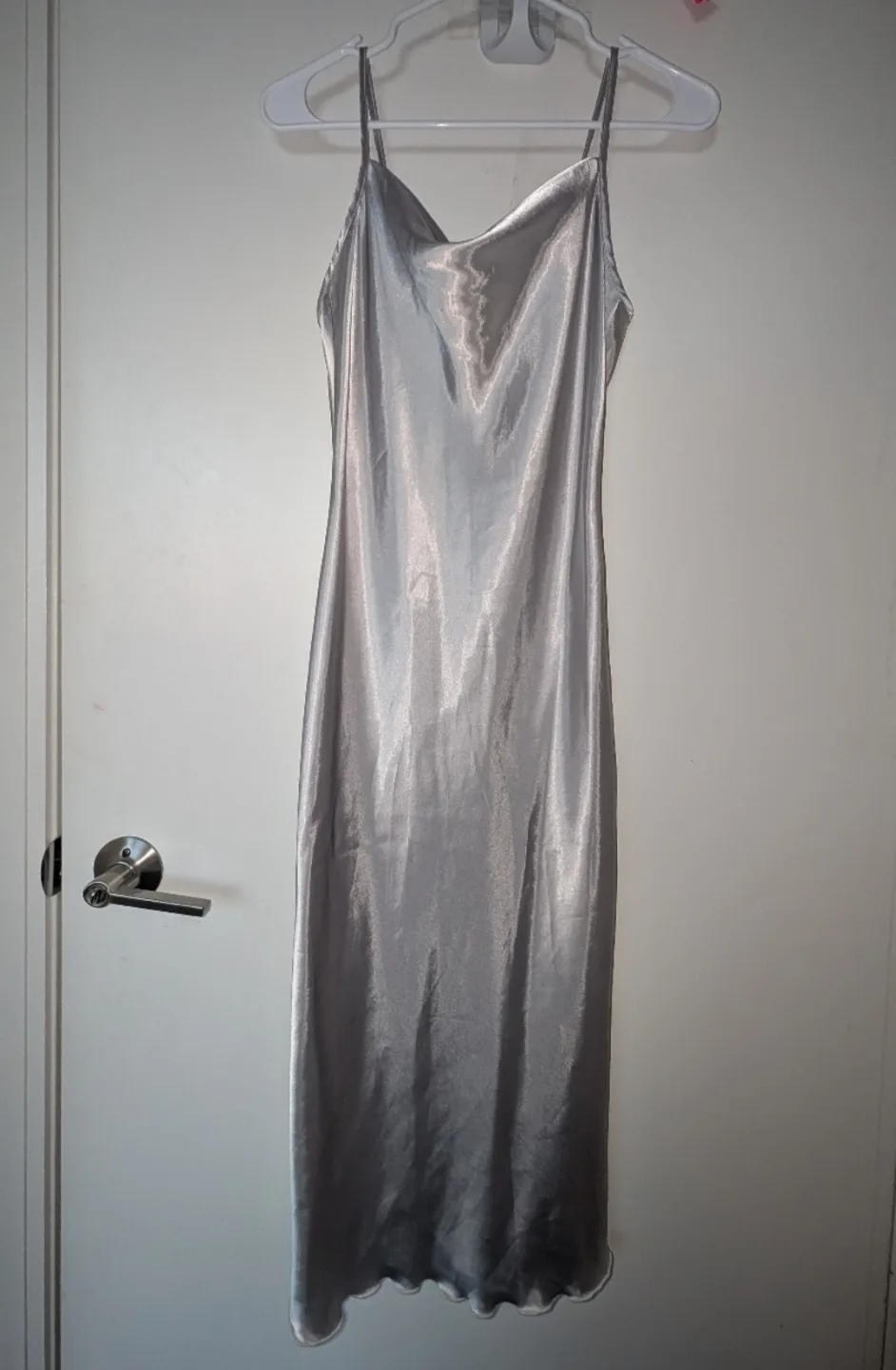 Silver Bebe Slip Dress thumbnail