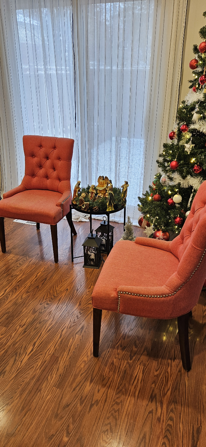 Arm chair in peach pink special color