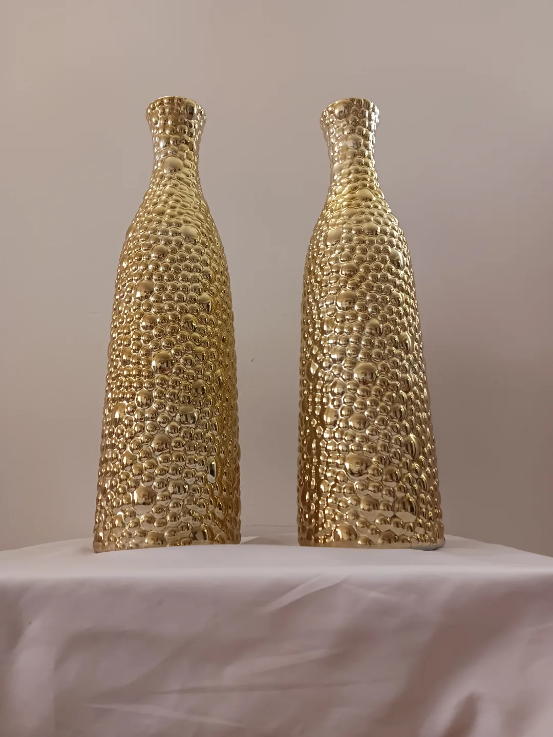 Pair of Gold Bubble Ceramic Vase Price Is negotiable image indicator(3)