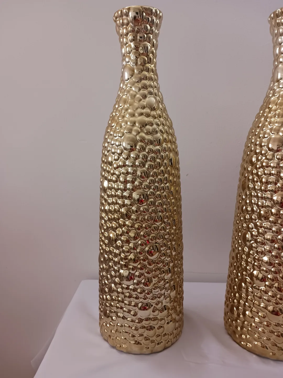 Pair of Gold Bubble Ceramic Vase Price Is negotiable image indicator(4)