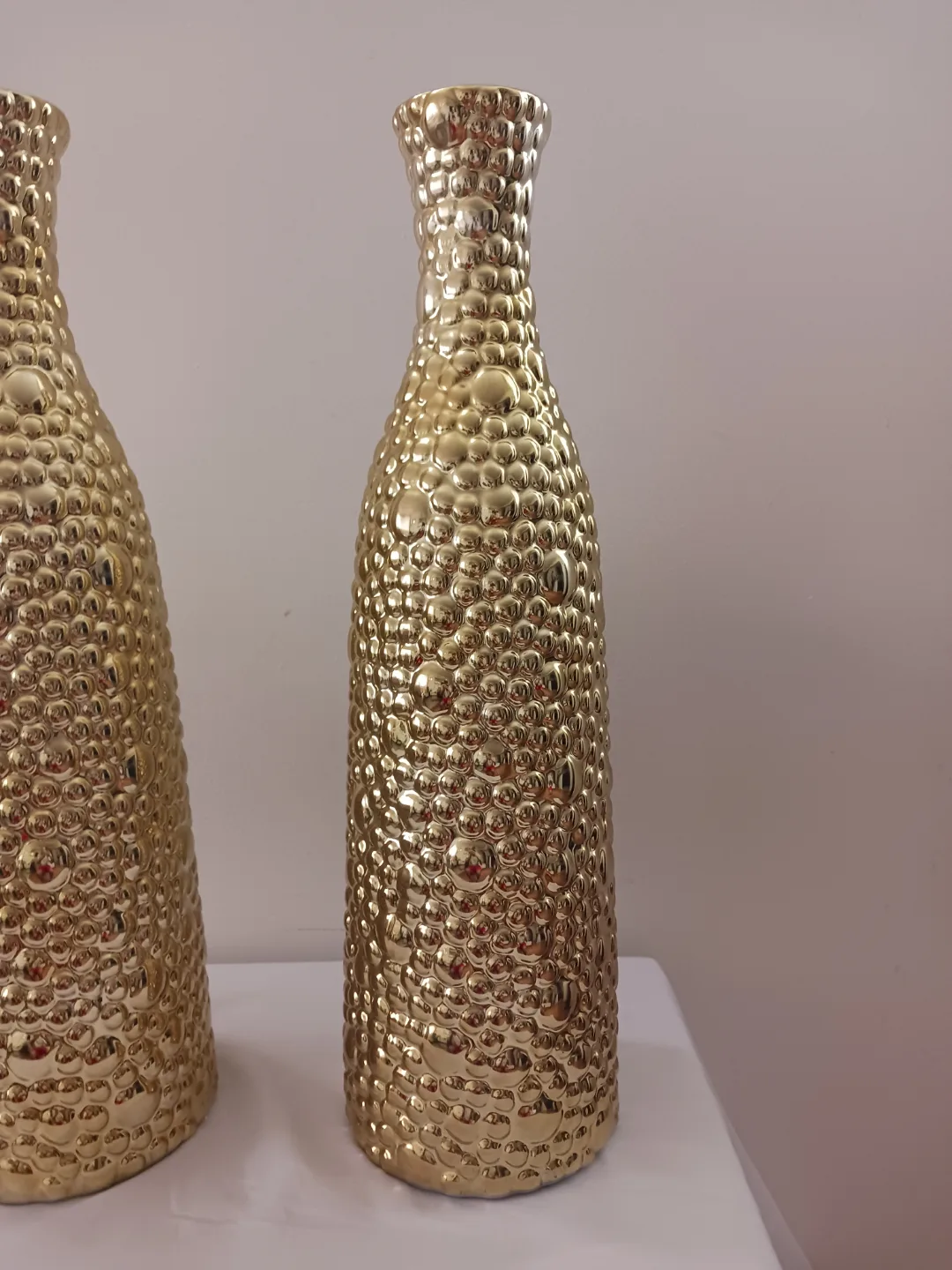 Pair of Gold Bubble Ceramic Vase Price Is negotiable image indicator(5)