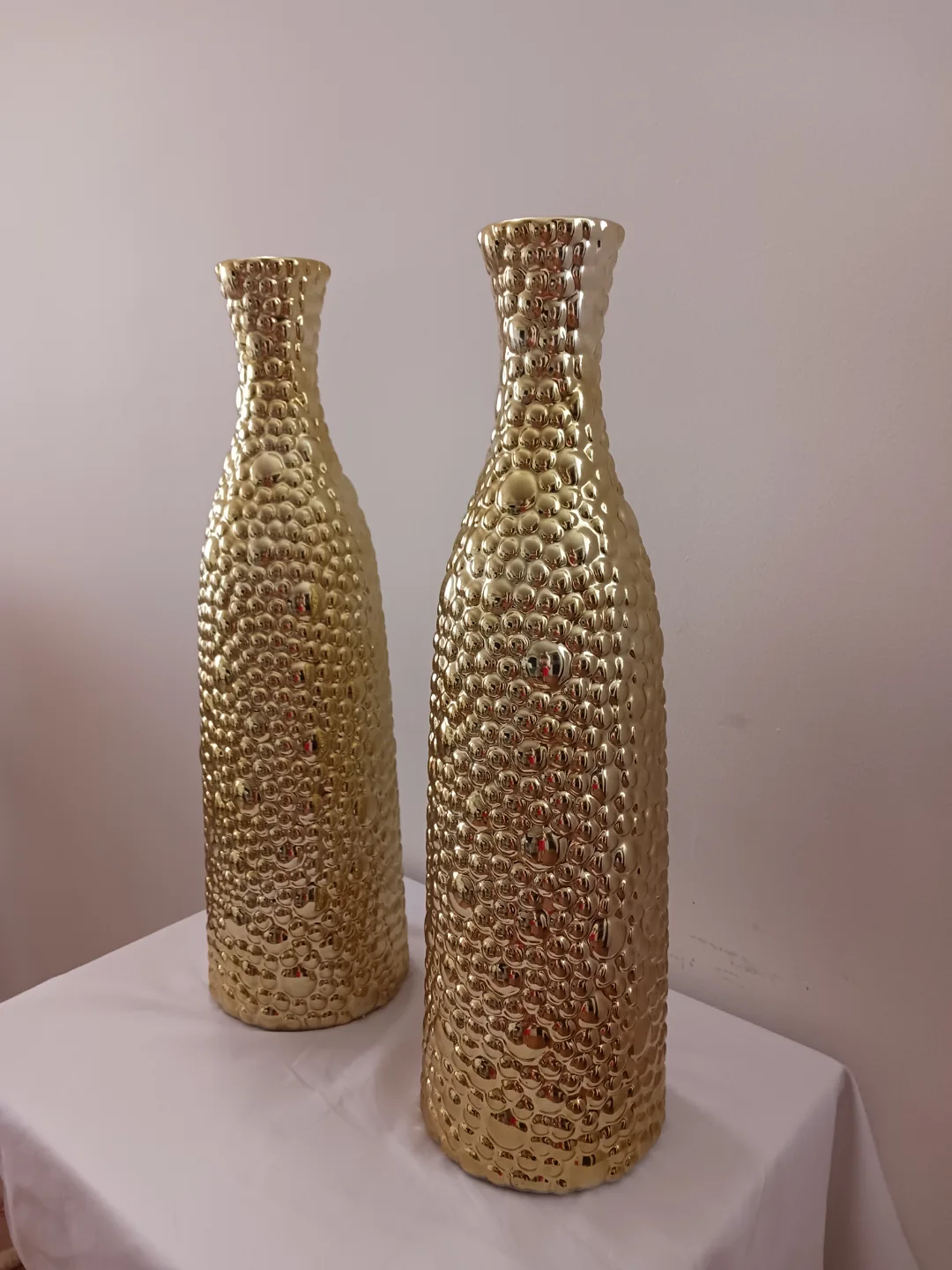 Pair of Gold Bubble Ceramic Vase Price Is negotiable image indicator(6)