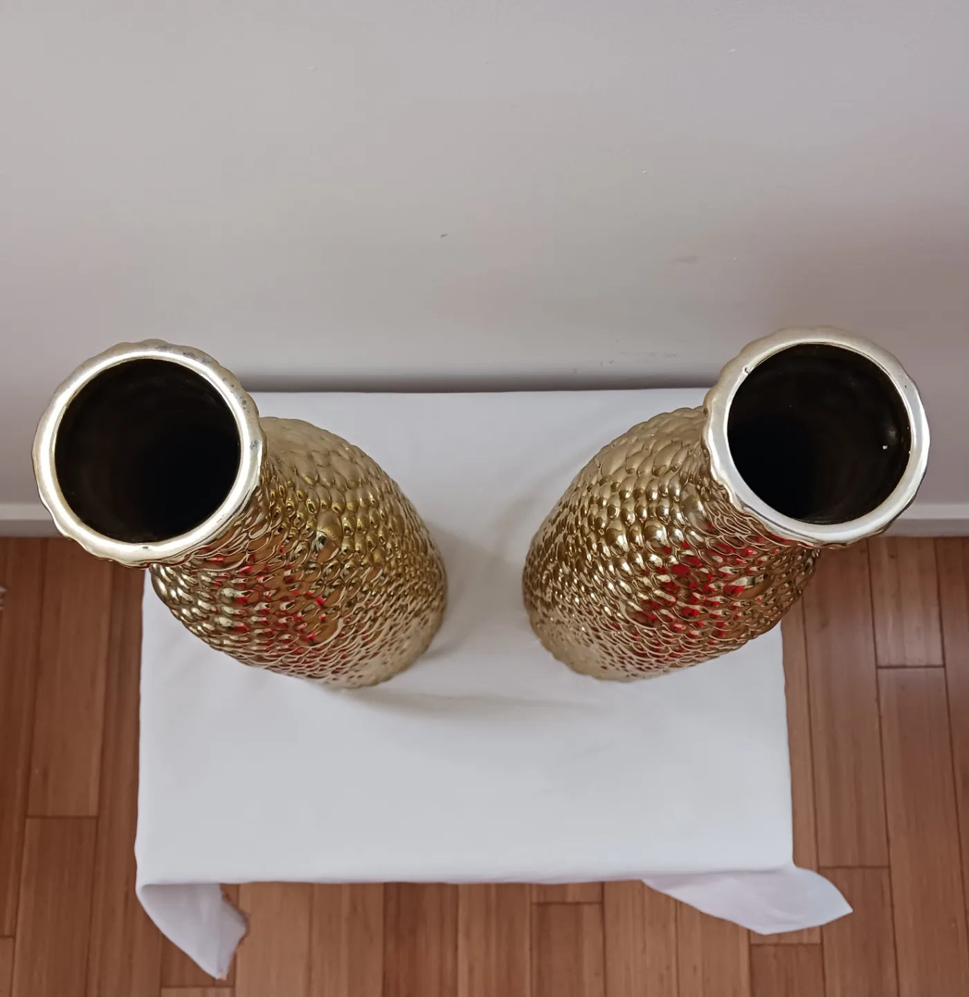 Pair of Gold Bubble Ceramic Vase Price Is negotiable image indicator(9)