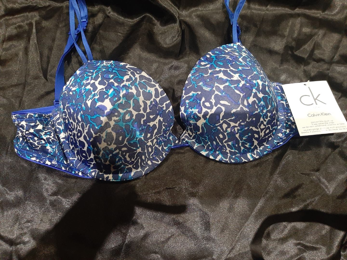Calvin Klein Women's Leopard Print Bra - Size 34C - photo 2