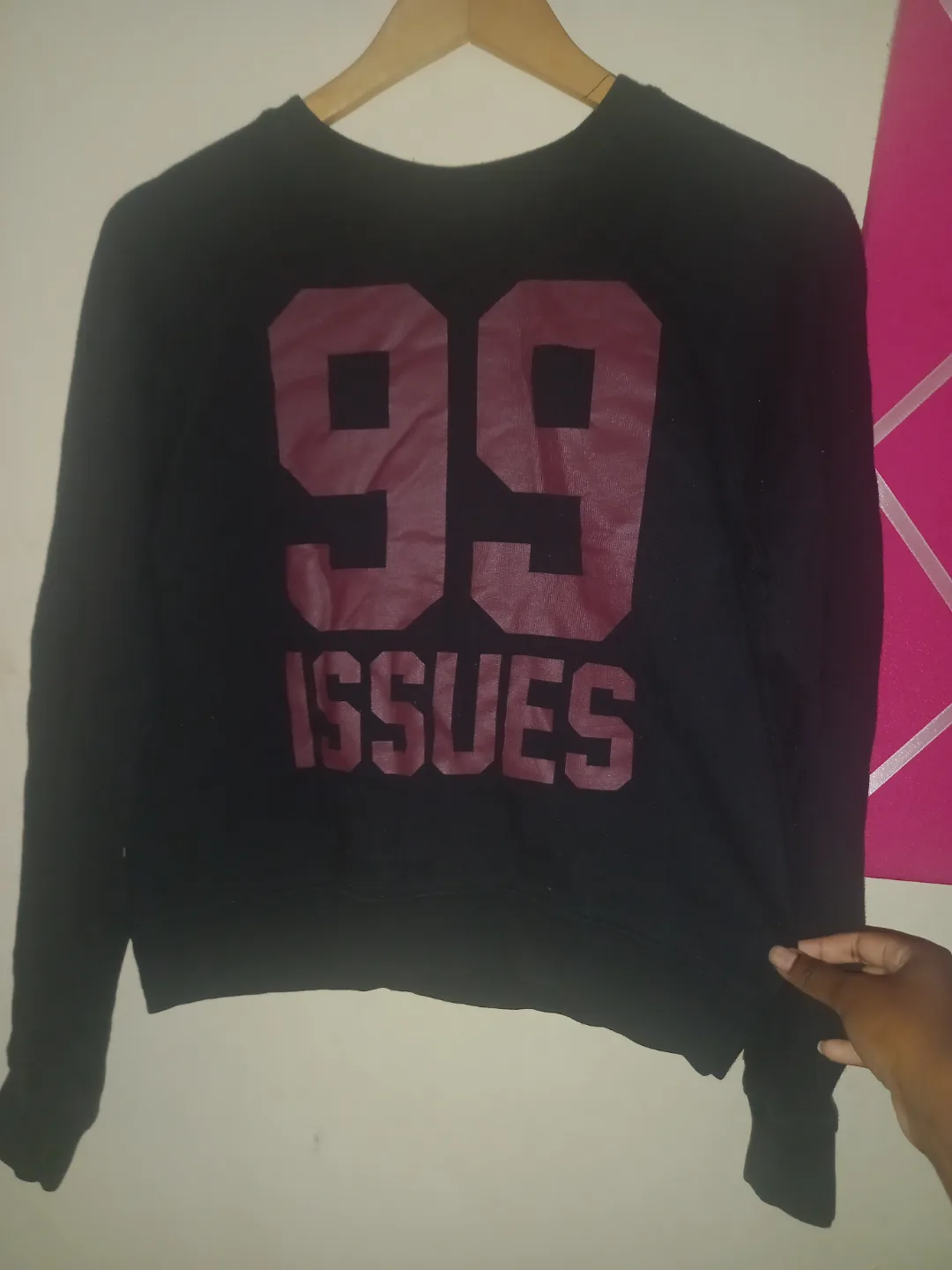 Black 99 Issues Cropped Sweatshirt thumbnail