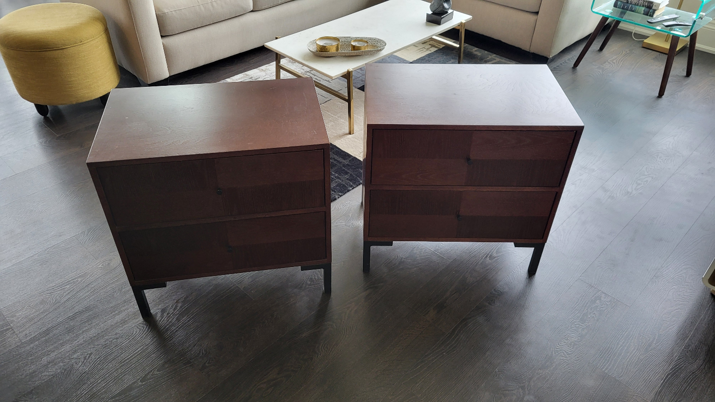 Wooden Nightstands (2) Midcentury Modern - photo 4
