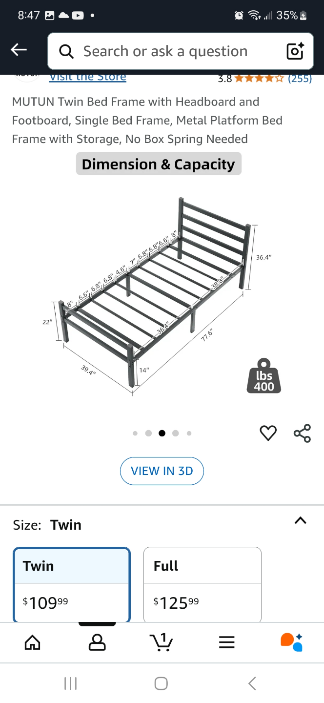 Twin Bed Frame
