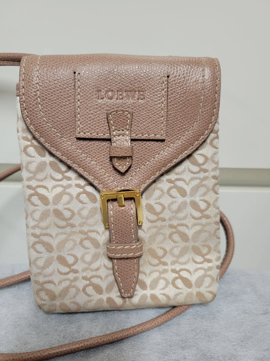Loewe Mini Beige & Brown Crossbody Bag image indicator(2)