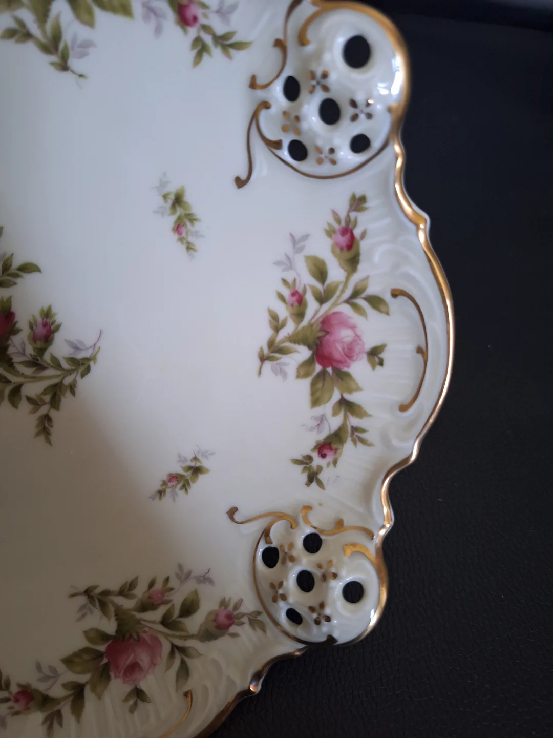 Rosenthal Moliere Rose Pattern Porcelain Serving Dish image indicator(8)