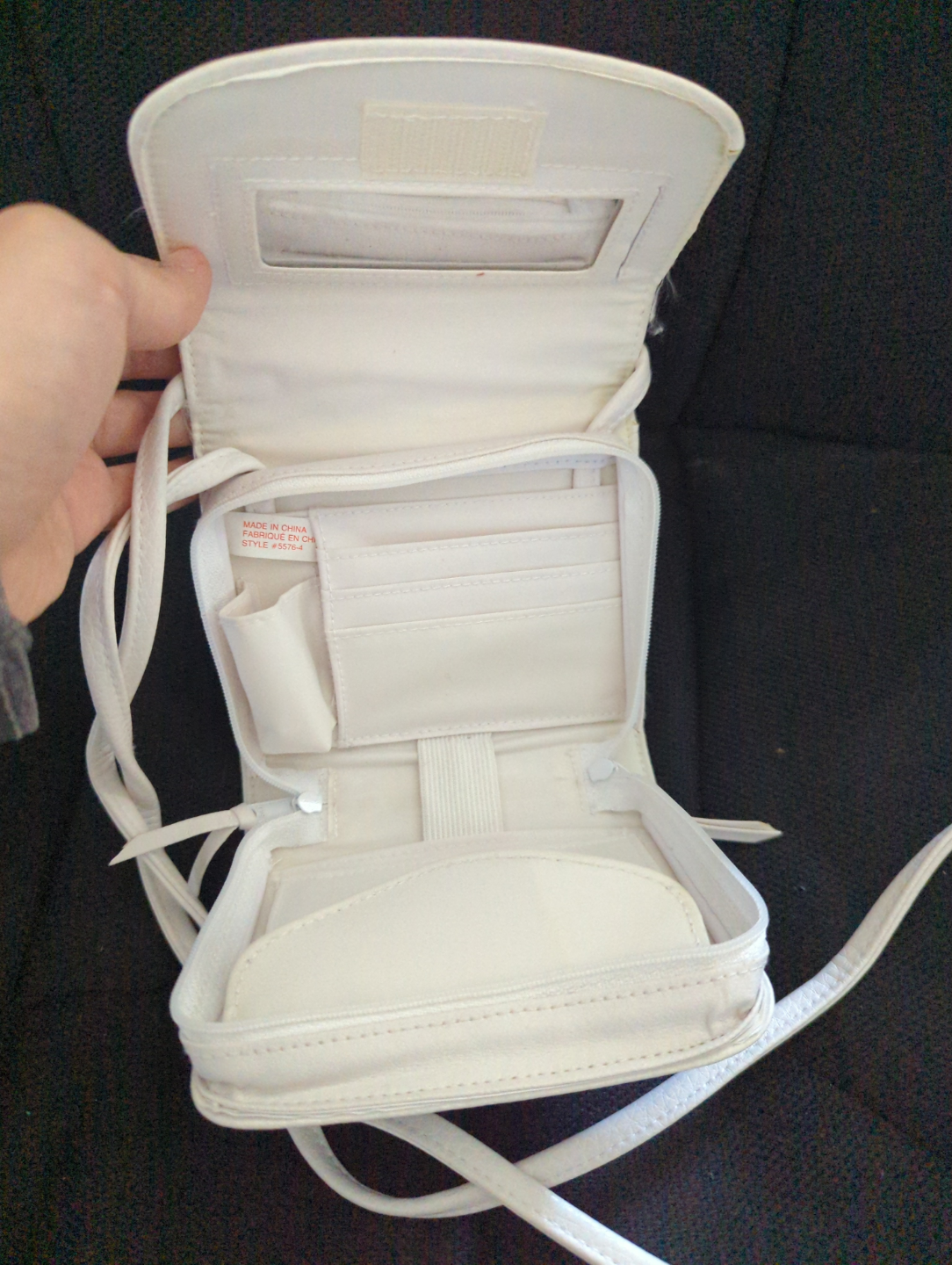 White Leather Crossbody Bag - photo 2