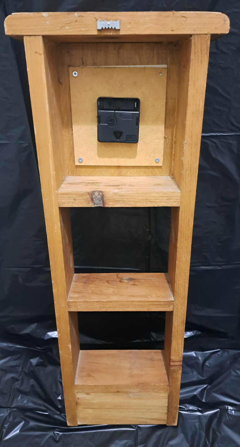 Home Made Solid Wood Wall Clock/Shelf - photo 2