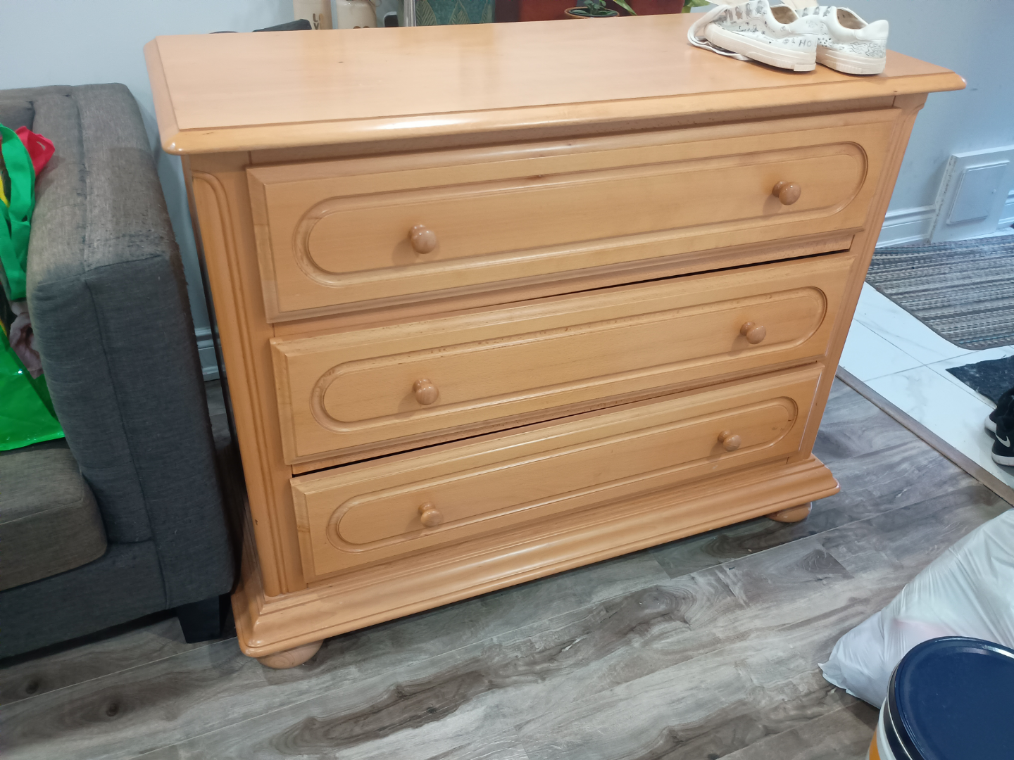 Three-Drawer Wooden Chest - photo 2
