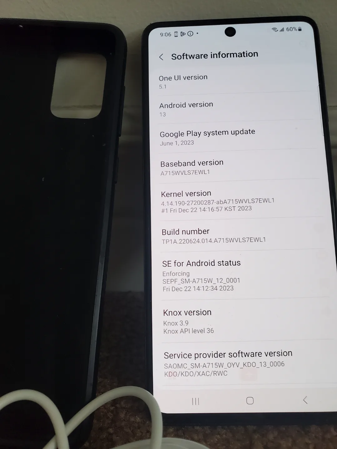Samsung Galaxy A71 Smartphone with Case and Cable image indicator(2)