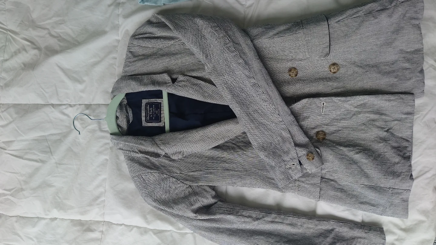 Abercrombie & Fitch XXS Striped Blazer image indicator(2)