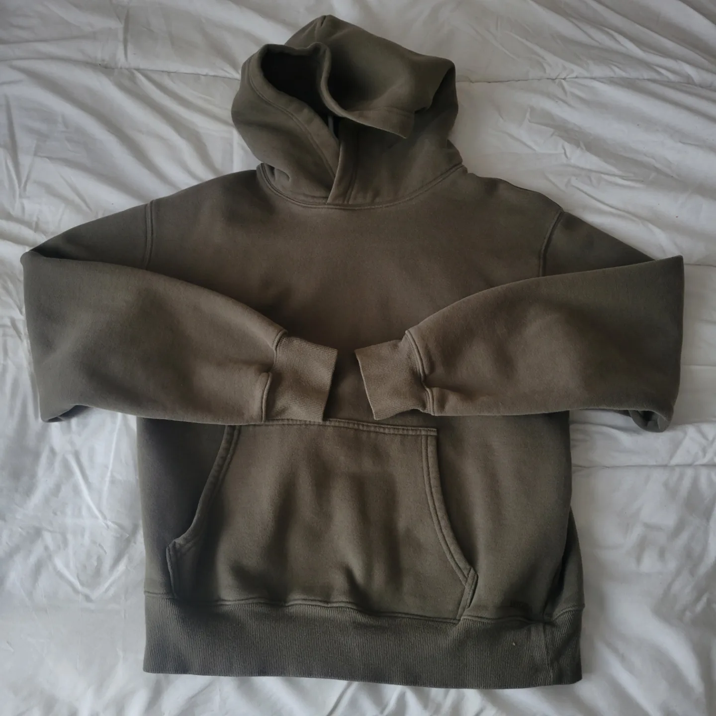Aritzia Cozy Fleece Perfect Hoodie - Olive Green - Size M image indicator(2)