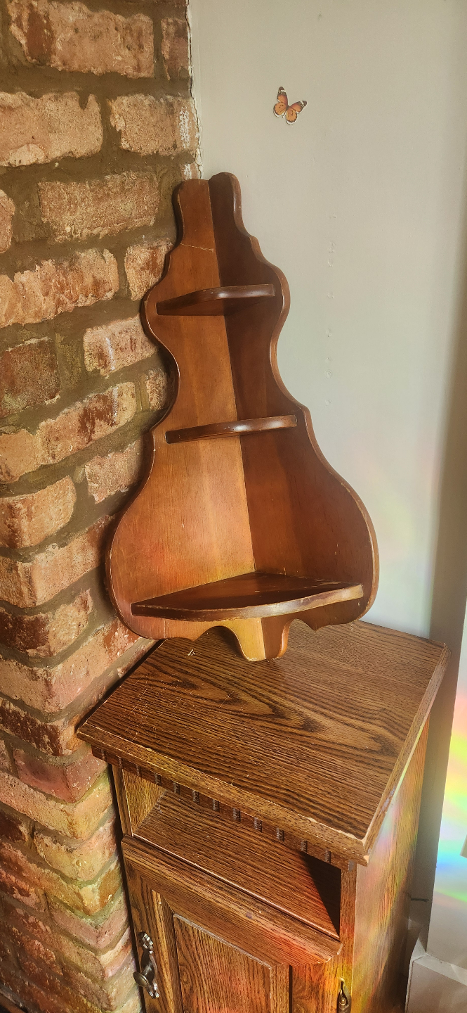 Antique Corner Apothecary Shelf - photo 3