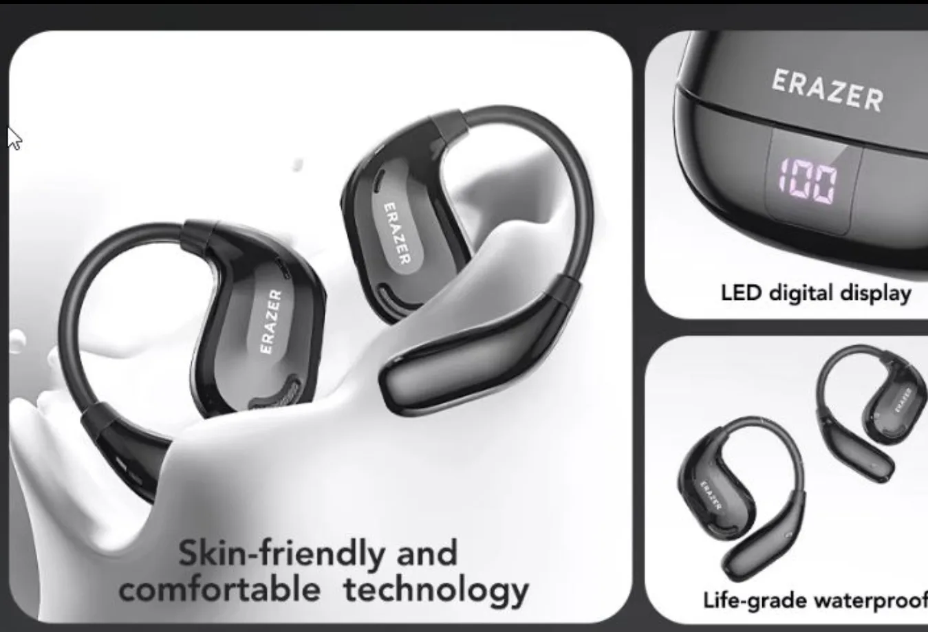 Lenovo ERAZER Bluetooth Earbuds  Wireless Headphones image indicator(3)