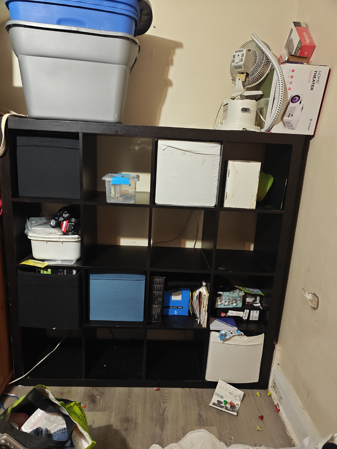Ikea kallax Black Cube Storage Shelf