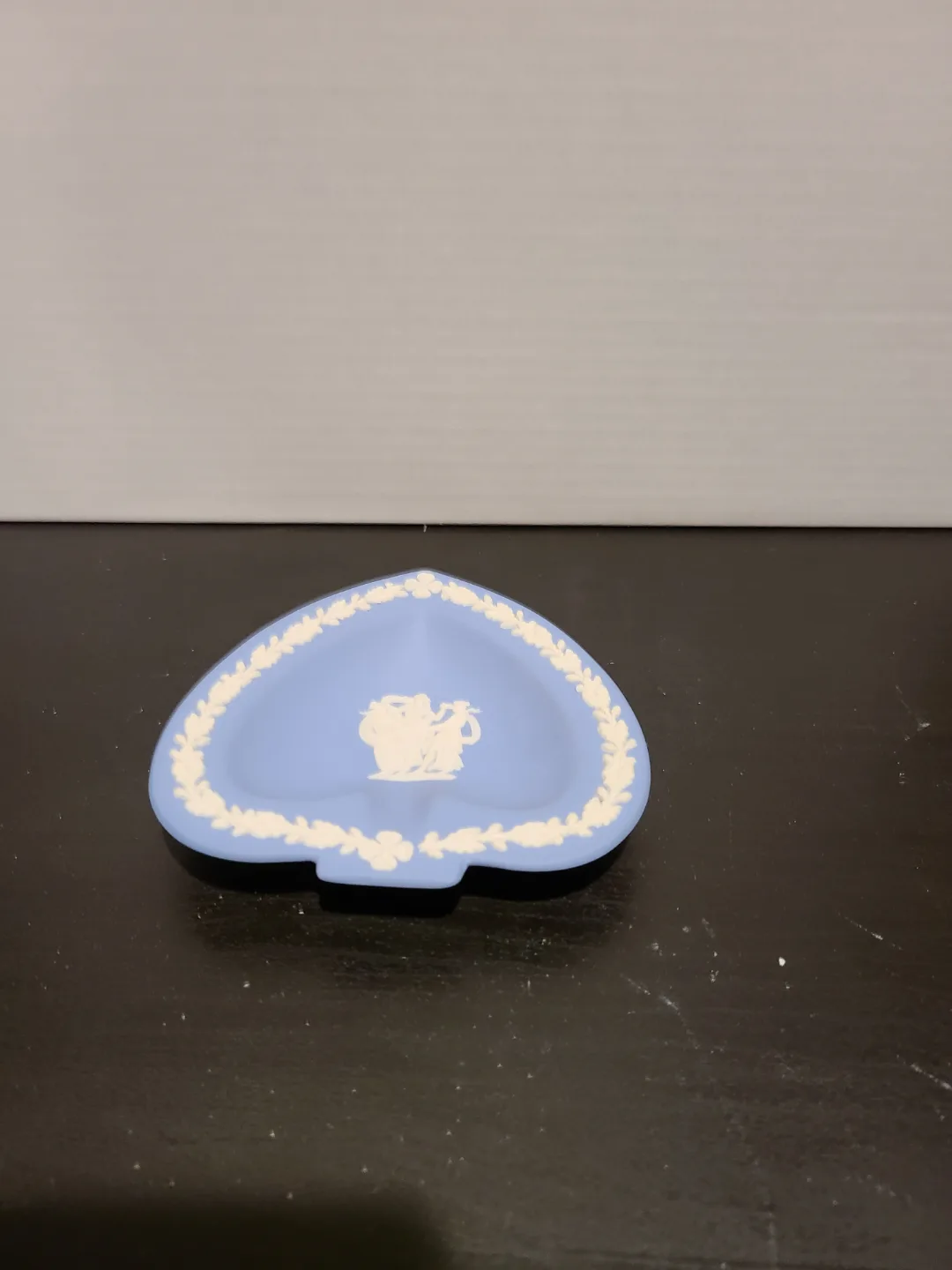 Wedgwood Blue Jasperware Heart-Shaped Trinket Dish thumbnail