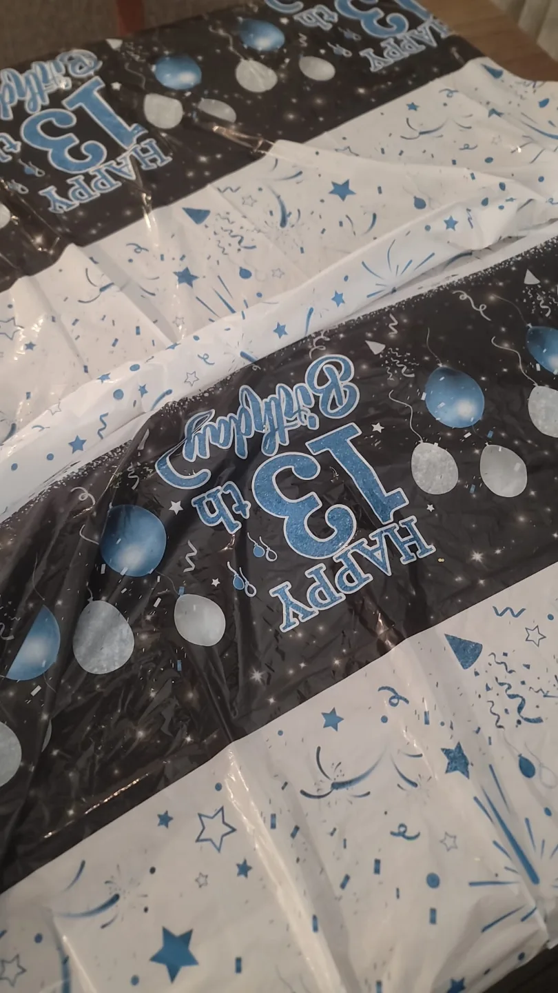 13th Birthday Party Supplies Bundle - Blue & Black image indicator(2)