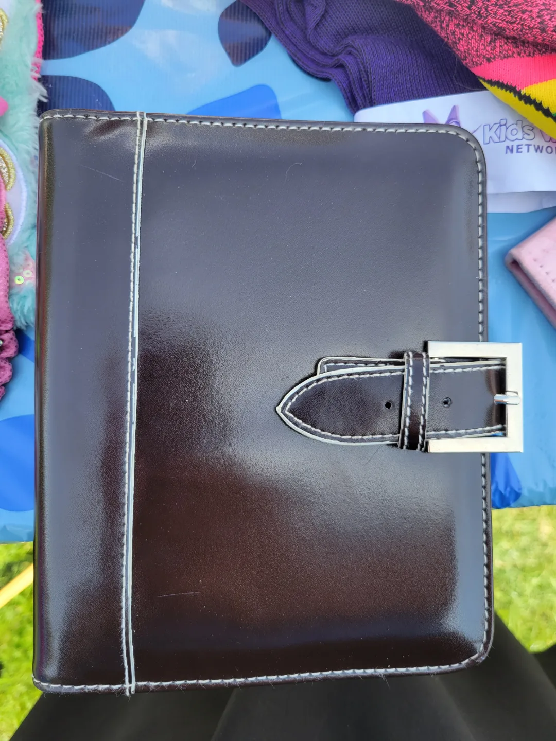 Brown Leather note book weekly/monthly organizer thumbnail