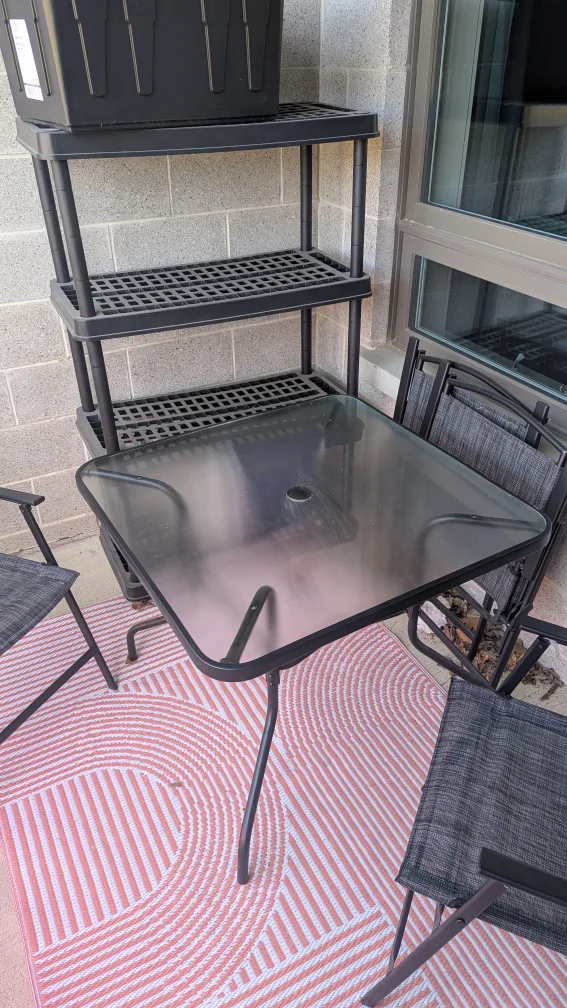 Balcony Patio Set - Table and Four Chairs thumbnail