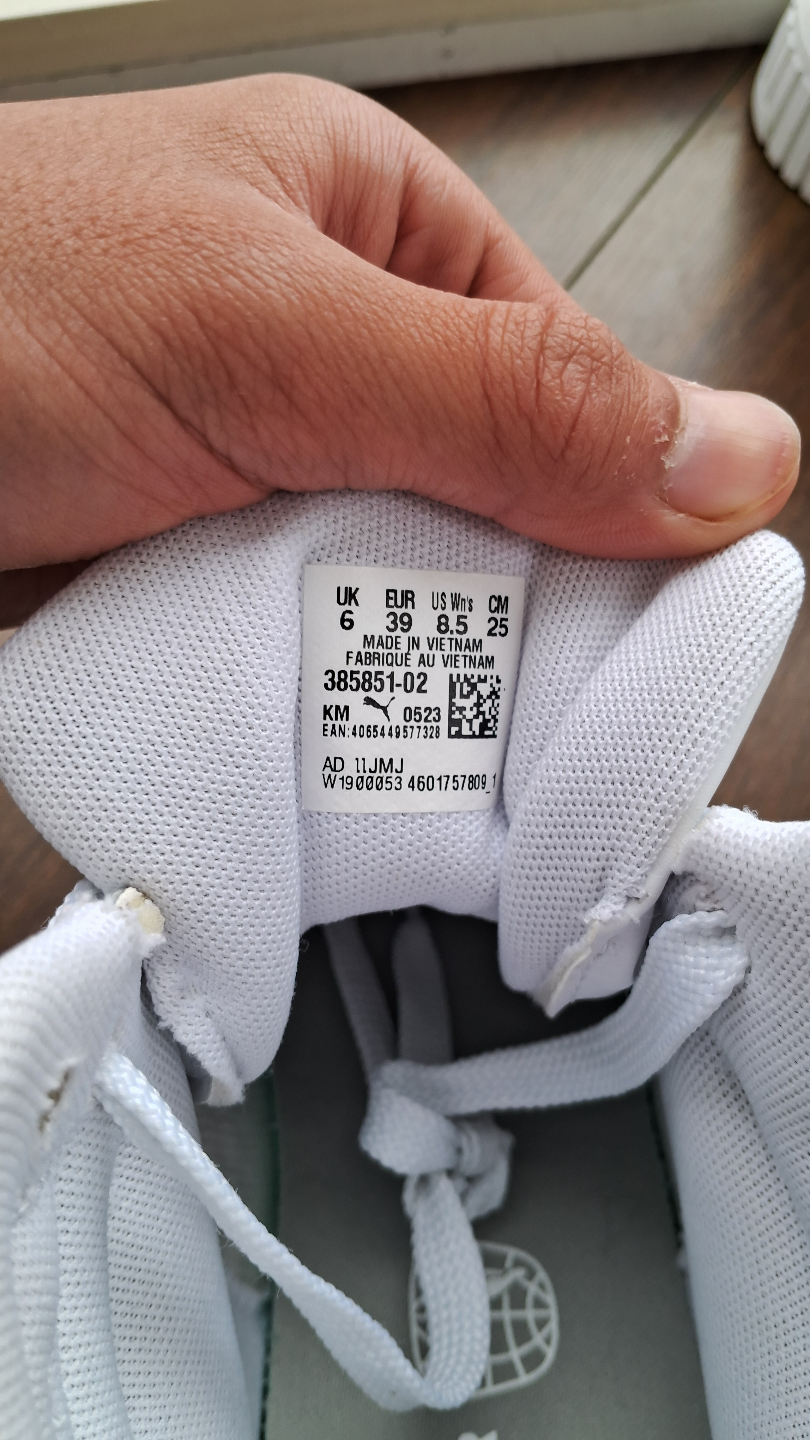 Puma Cali Mid Top Sneakers - Women's Size 8 - White Leather - photo 4