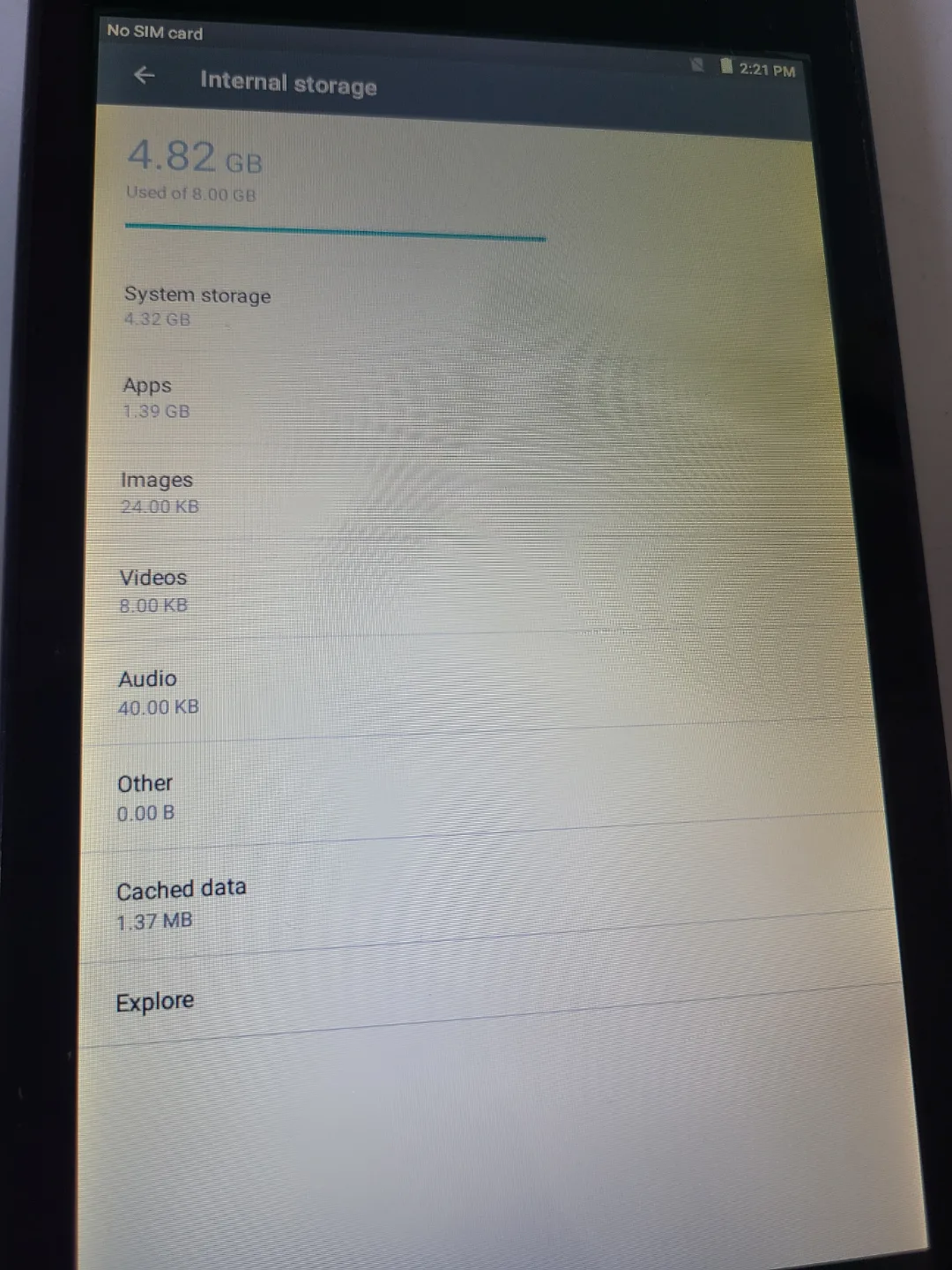 Alcatel 9015B 8GB Android Tablet Working – Cracked Back Corner image indicator(6)
