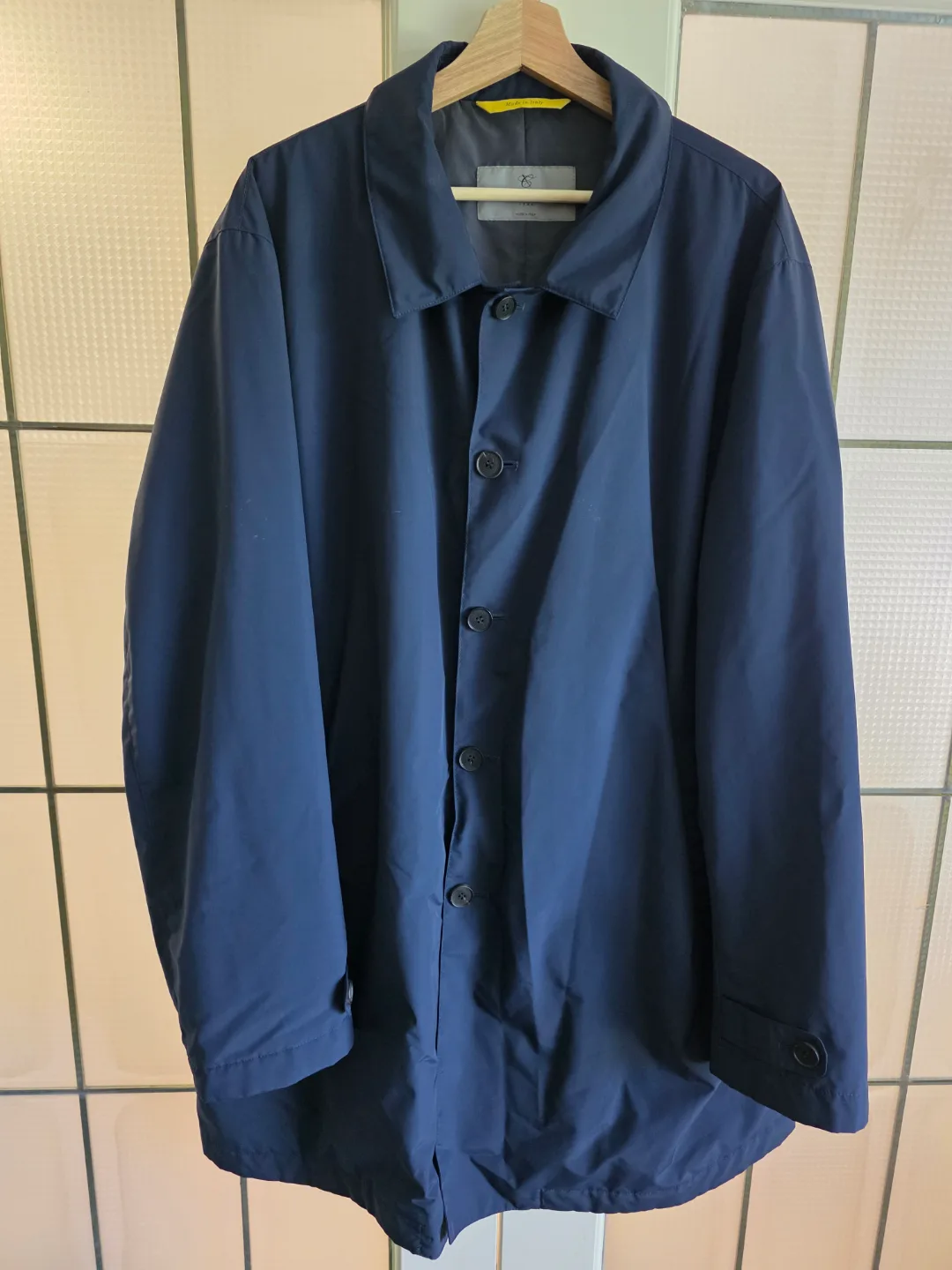 Made in Italy Canali Men's Navy Overcoat(Size L) thumbnail