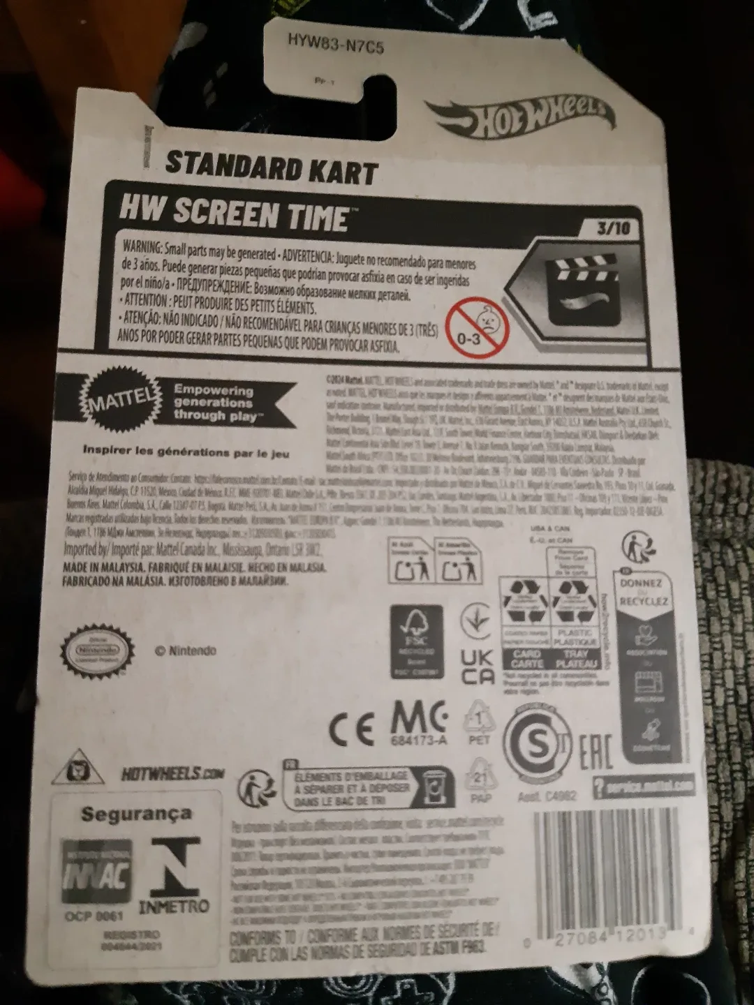 "🏒"Hot Wheels Mario Kart Standard Kart HW Screen Time 3/10 image indicator(2)