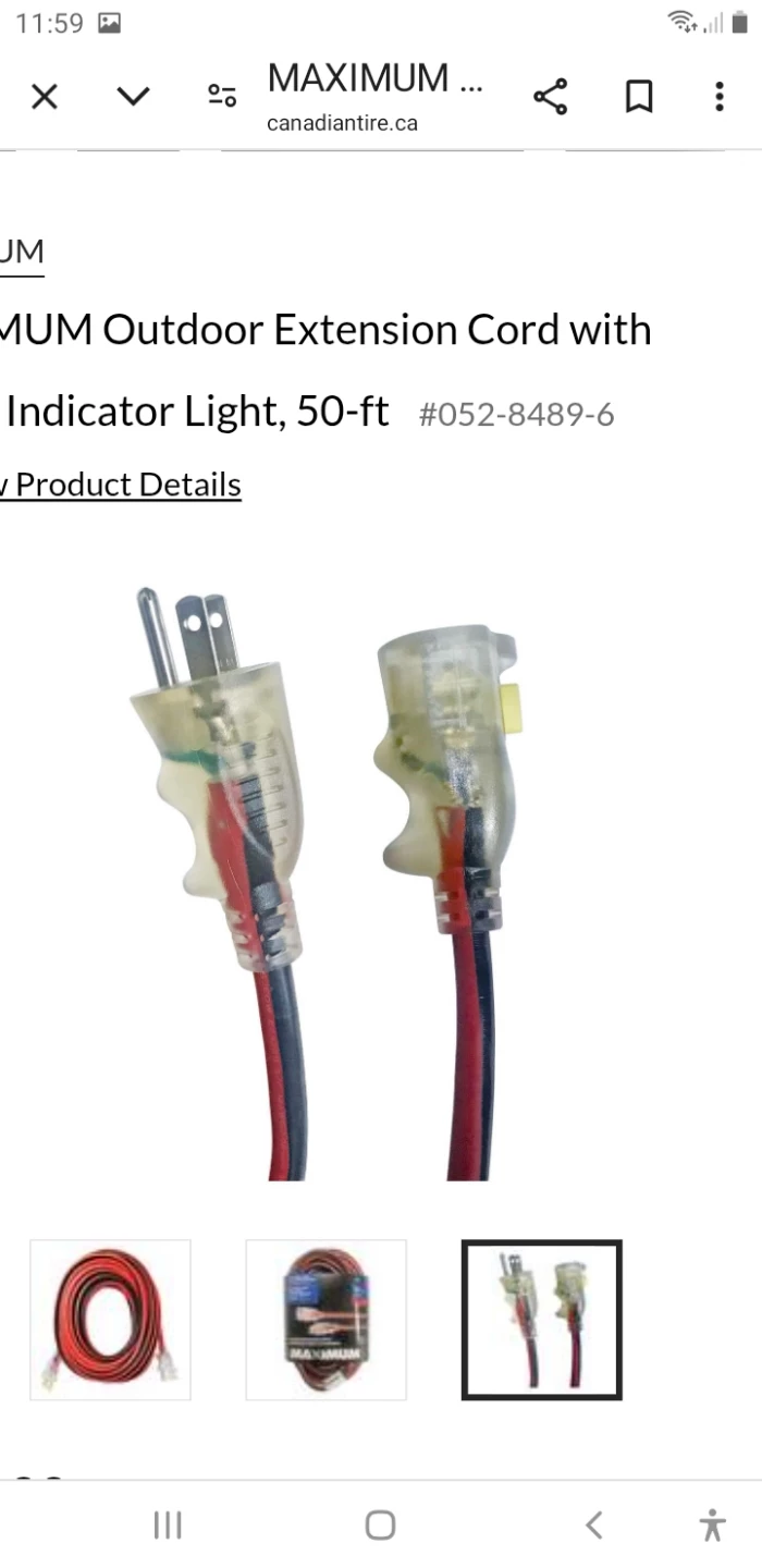Mastercraft 50ft contractors grade Extension Cord - photo 3