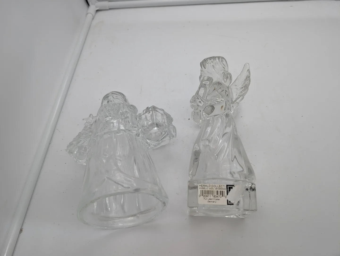 Vintage Glass Santa and Angel Figurines image indicator(3)