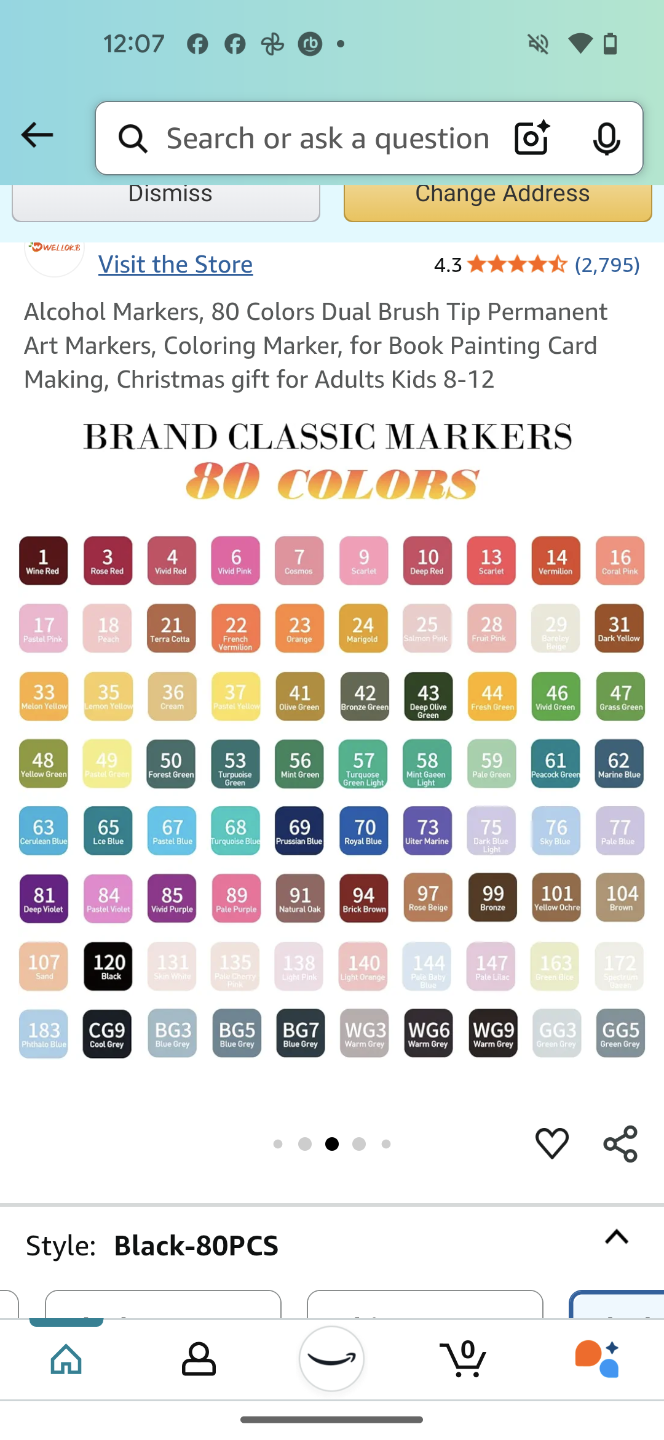 WELLOKB 80 Colors Dual Brush Tip Alcohol Markers - photo 3