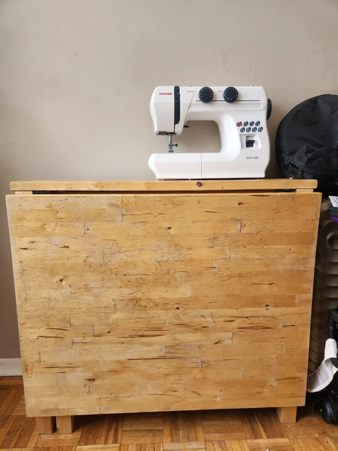 Foldable Sewing Table with Storage image indicator(5)