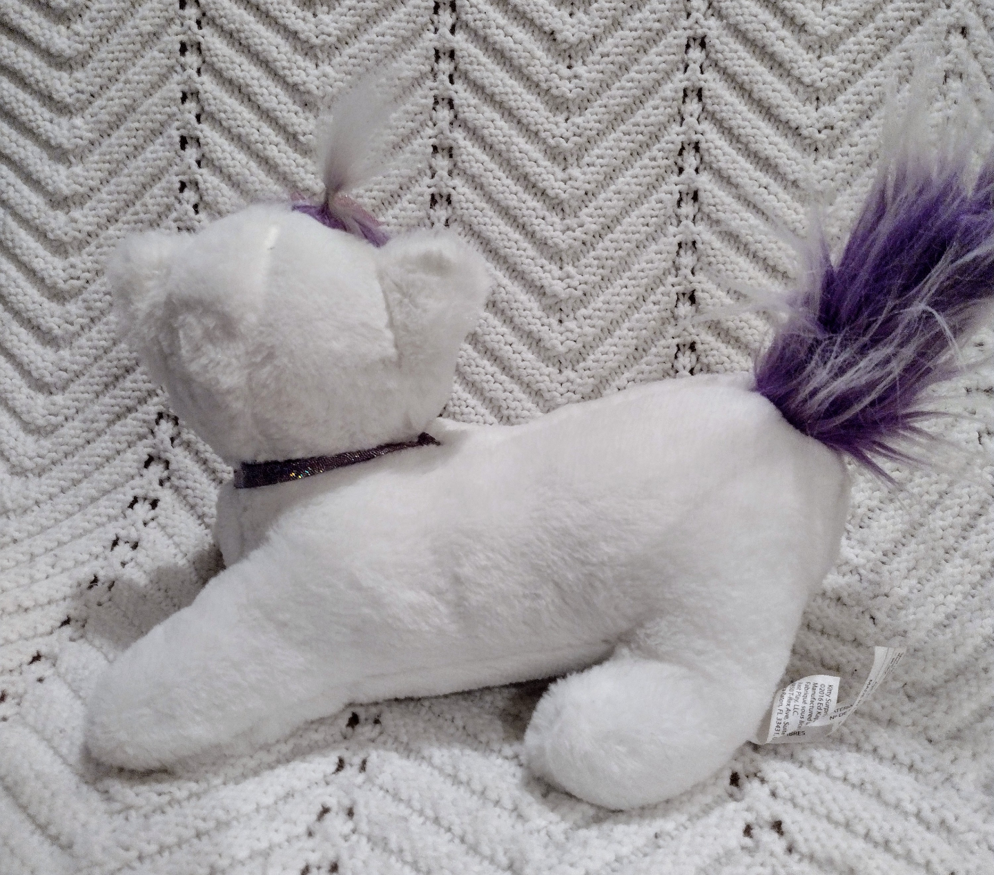 Kitty Surprise 2016 White And Purple Plush With 3 Kittens - photo 5