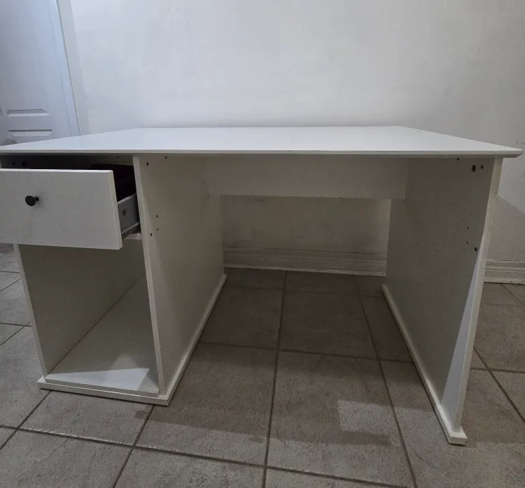White Desk with Drawer and Shelf image indicator(3)