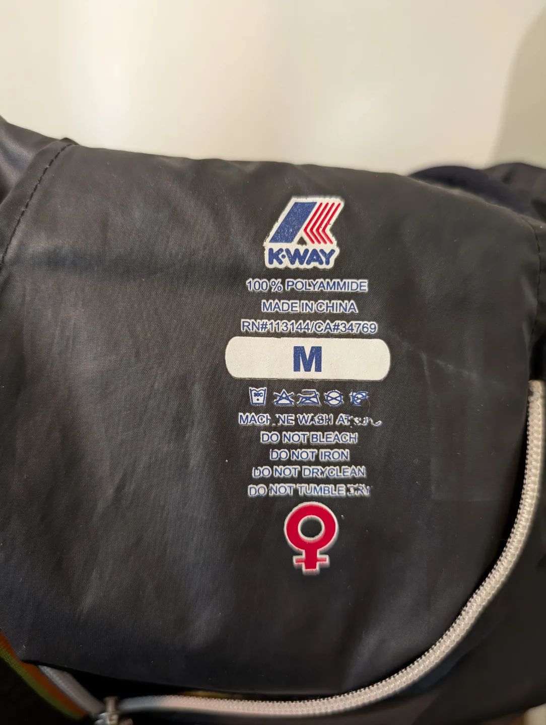 K-Way Black Windbreaker Jacket - Size M image indicator(5)