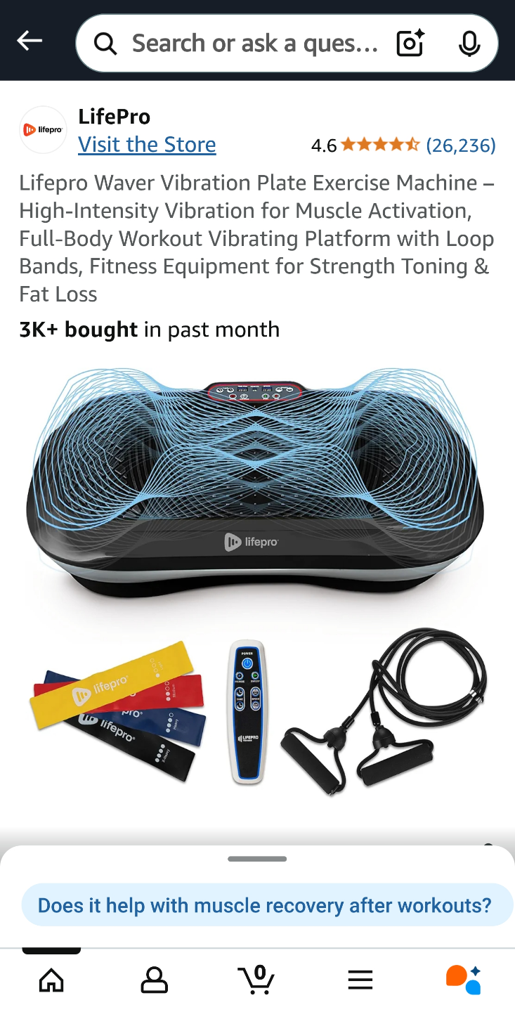 LifePro Waver Vibration Plate Exercise Machine