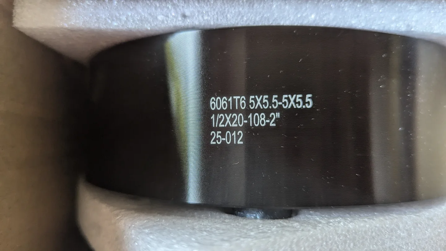 Wheel Spacers 4PCS 6061T6 5x5.5 to x5.5(139.7) , 1/2x20-108-2", thumbnail
