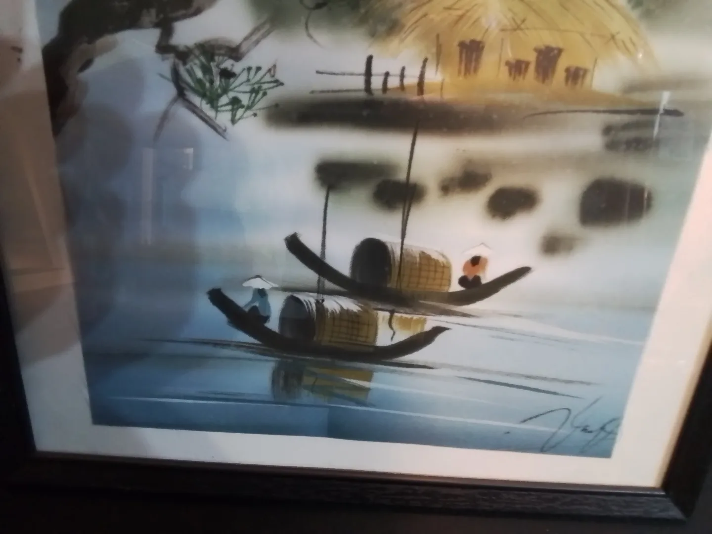 Vietnamese Traditional Silk Painting Signed image indicator(6)