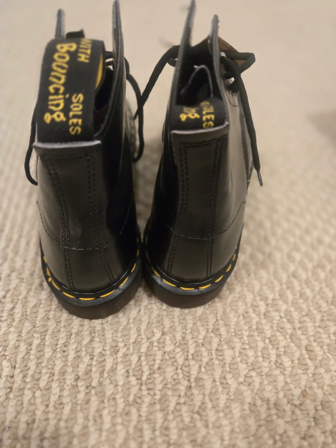 Dr. Martens Black Leather Boots BNWT sz 11 image indicator(5)