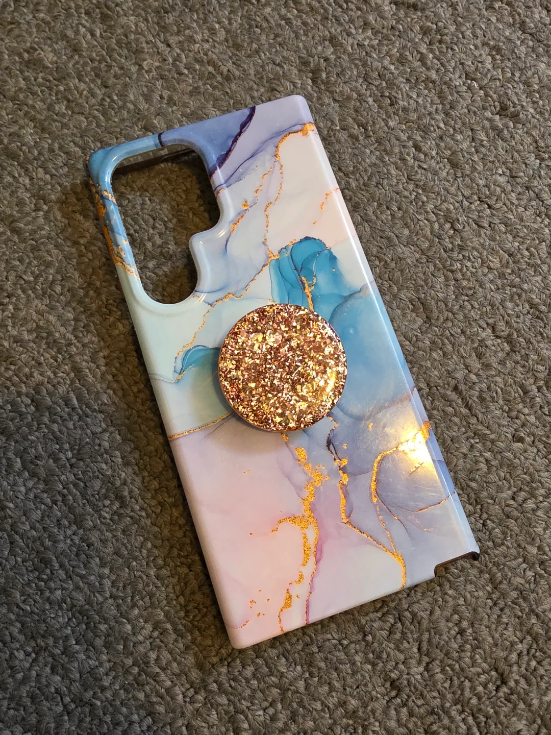 Samsung S24 Ultra Phone Case with Glitter Popsocket thumbnail