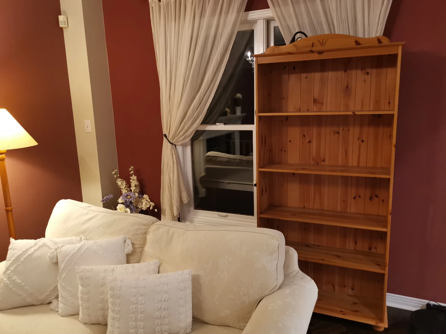 Tall Wooden Bookcase