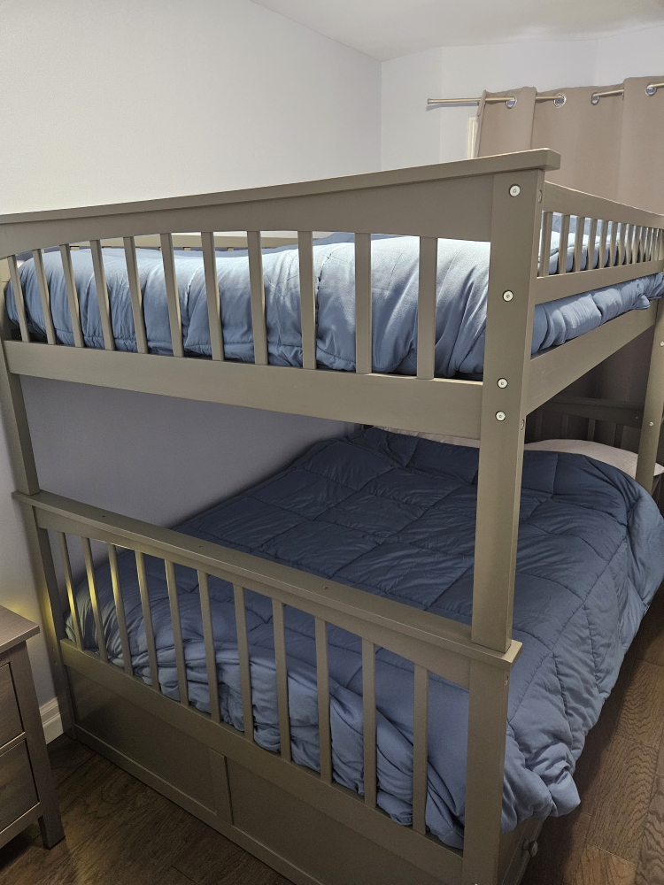 Grey full over Full Bunk Bed - photo 2