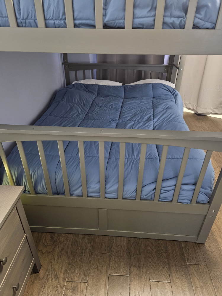 Grey full over Full Bunk Bed - photo 4